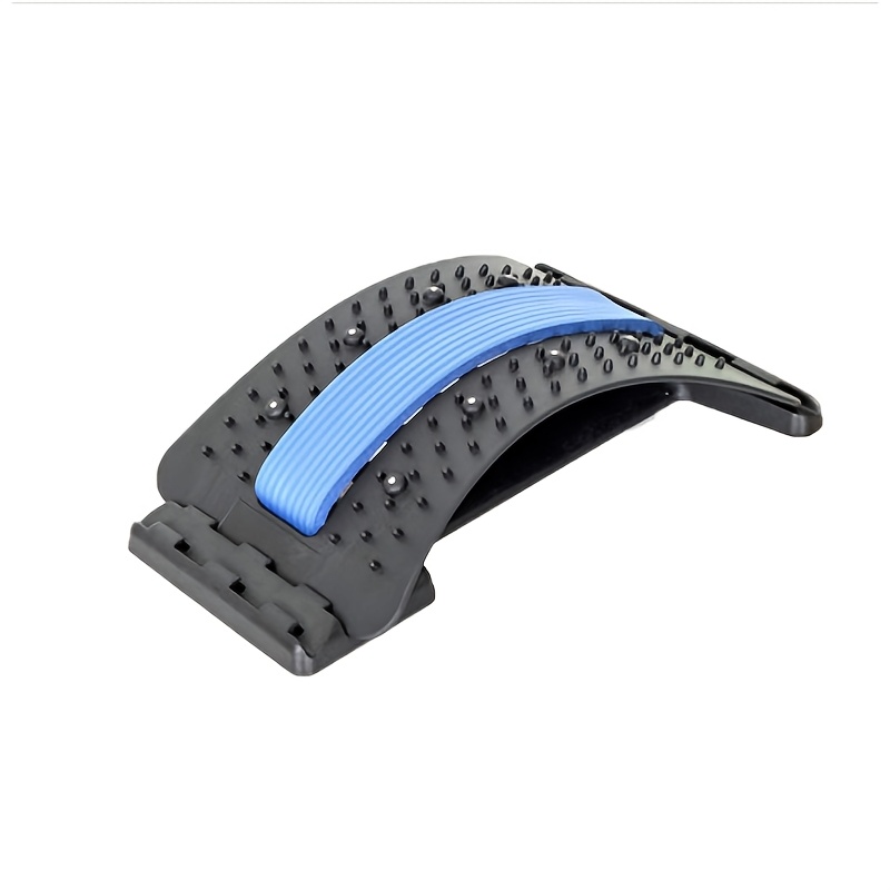 Image of Relaxing Lumbar Stretcher, Back Cushion, Upper And Lower Back Stretching And Relaxing Lumbar Support Device, Spinal Board With 3 Adjustable Settings, For Chairs And Cars, With Massager