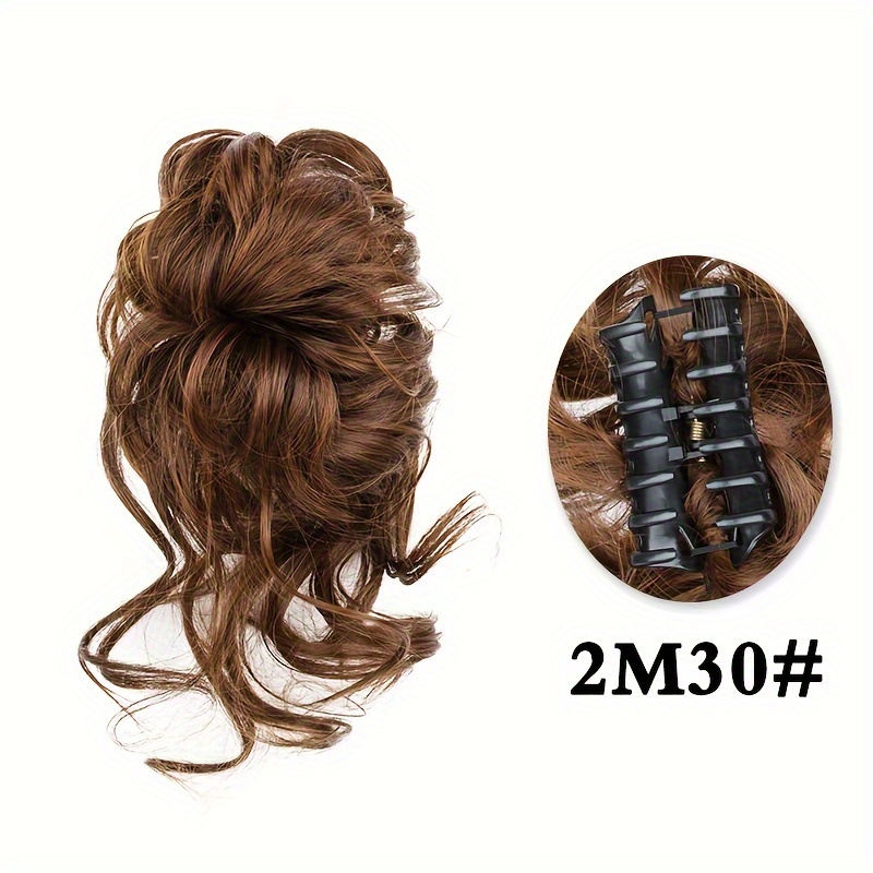 E-shop Einfacher -In Unordentlicher Lockiger Haarknoten - Synthetische Donut-Perücke für Frauen, Vielseitig & Stilvoll