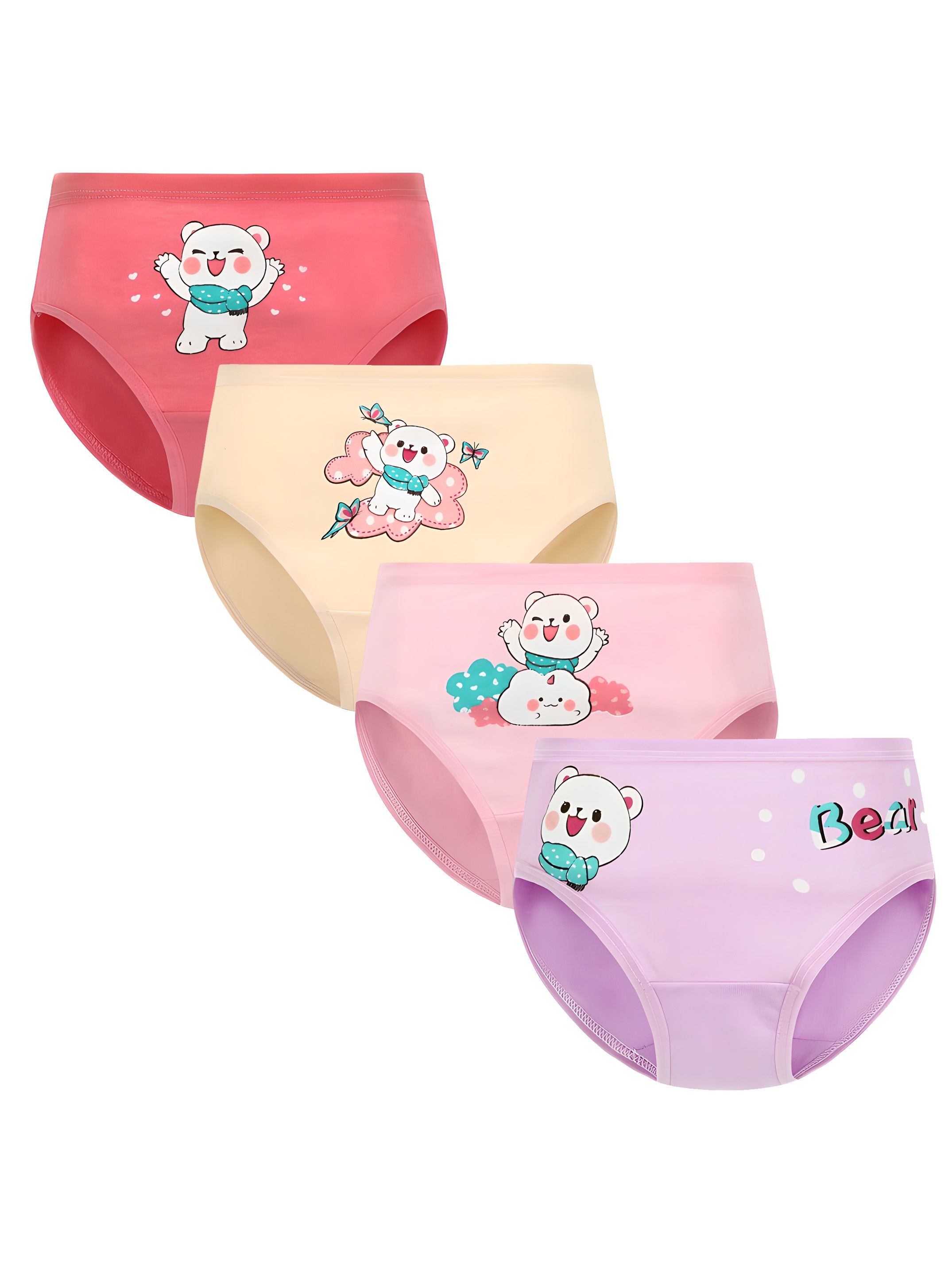 Toddler Girls Underwear 95% Cotton Soft Breathable Cute - Temu