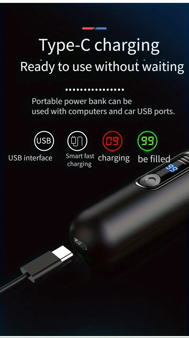 rechargeable electric nose hair trimmer for men women   quiet with led display     grooming and gift ideas birthday holidays Product details 8