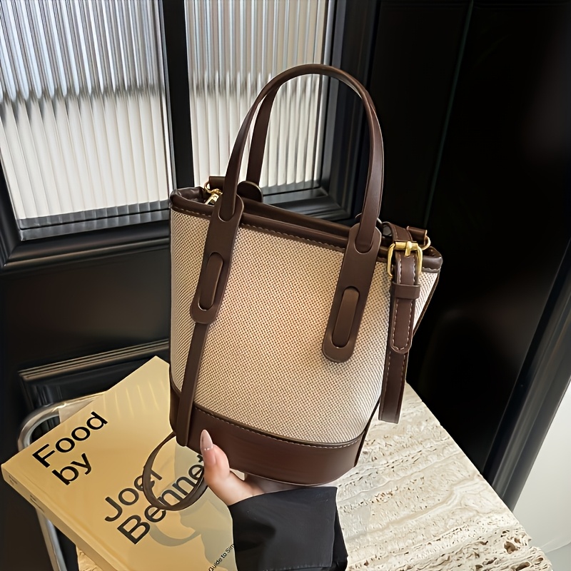 TEMU [Elegante Borsa a Secchiello] Versatile e , Borsa a Secchiello da Donna | Design e Spazioso, per le Primaverili ed Estive, Perfetta per il