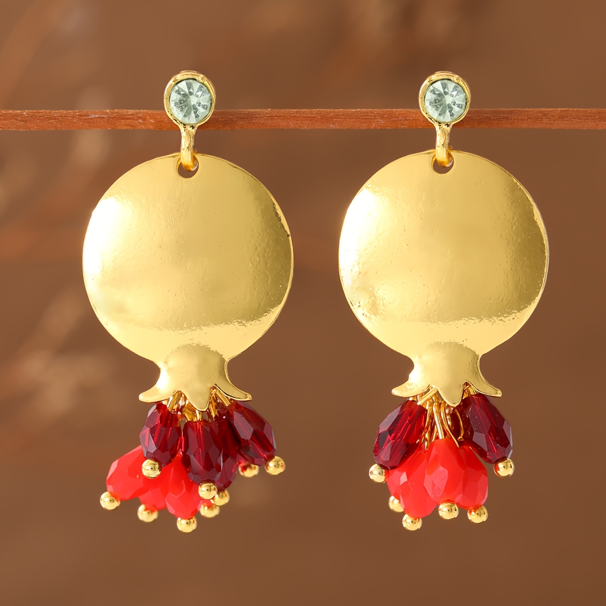 TEMU Retro Style Shaped Pave Zirconia Tassel Long Women's Earrings Suitable For Wedding Banquet Daily Gentle Festive Jewelry