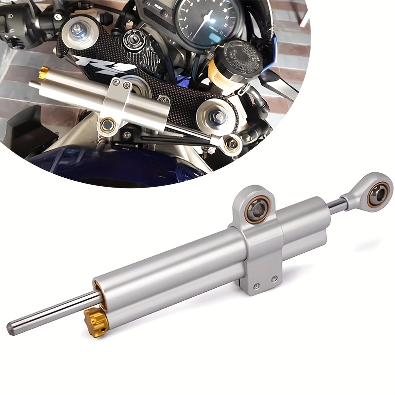 Universal Motorcycle Steering Damper Stabilizer - Fits GSXR, R Series, ZX Models & Most Sport Bikes