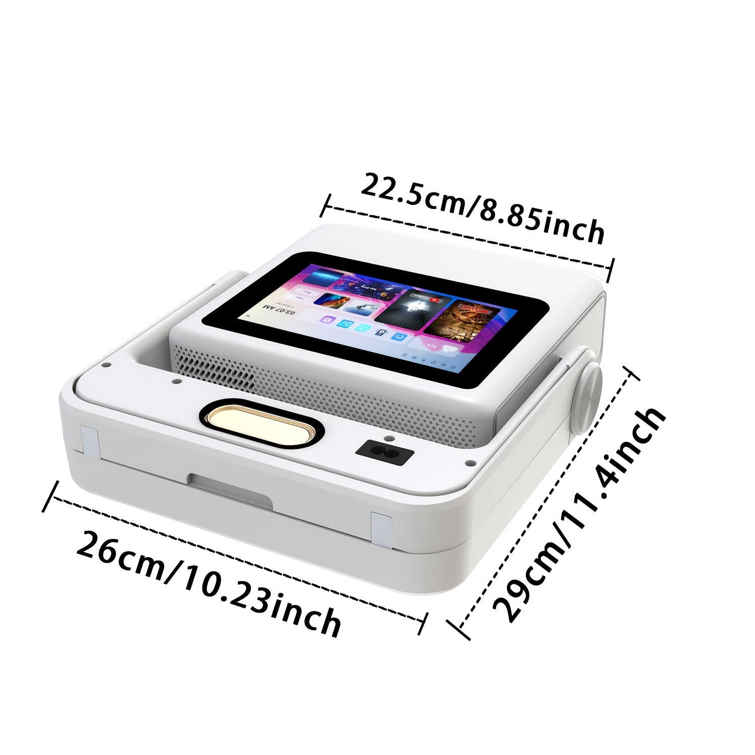 2026 Smart Integrated Projector 3-in-1 Projector Tablet Speaker Smart -inch Touch Display Independent Control Auto Keystone Correction Speaker For Gaming Office