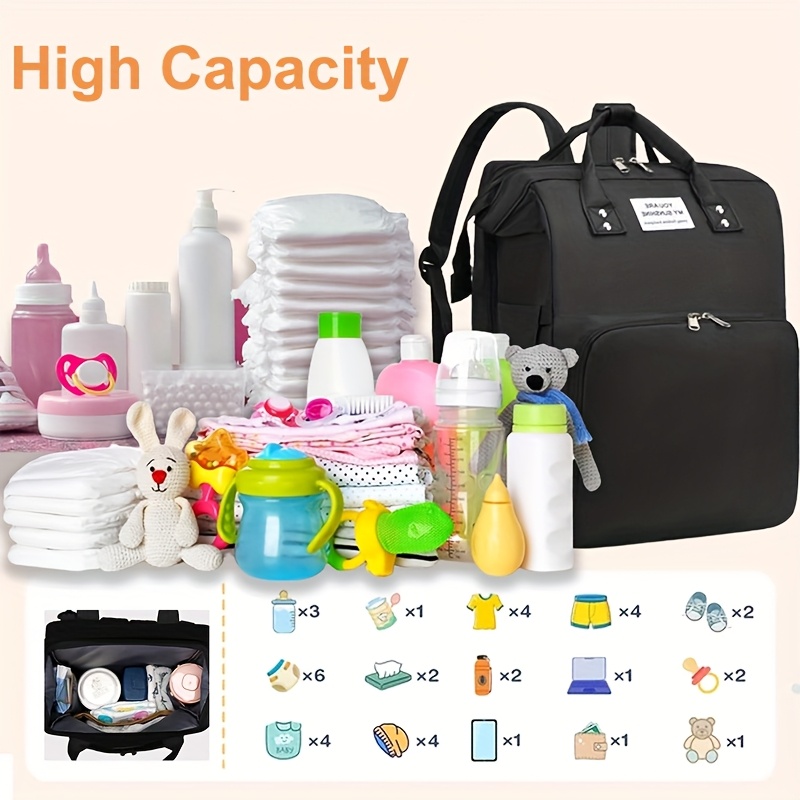 Expandable diaper bag product view