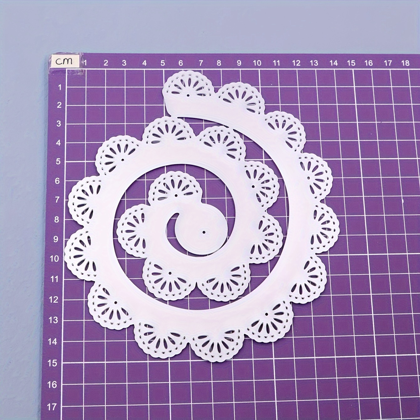 TEMU 1pc Of Large Flower Petal Metal Cutting Dies For Scrapbooking, Creative Die Cuts For Making Cards