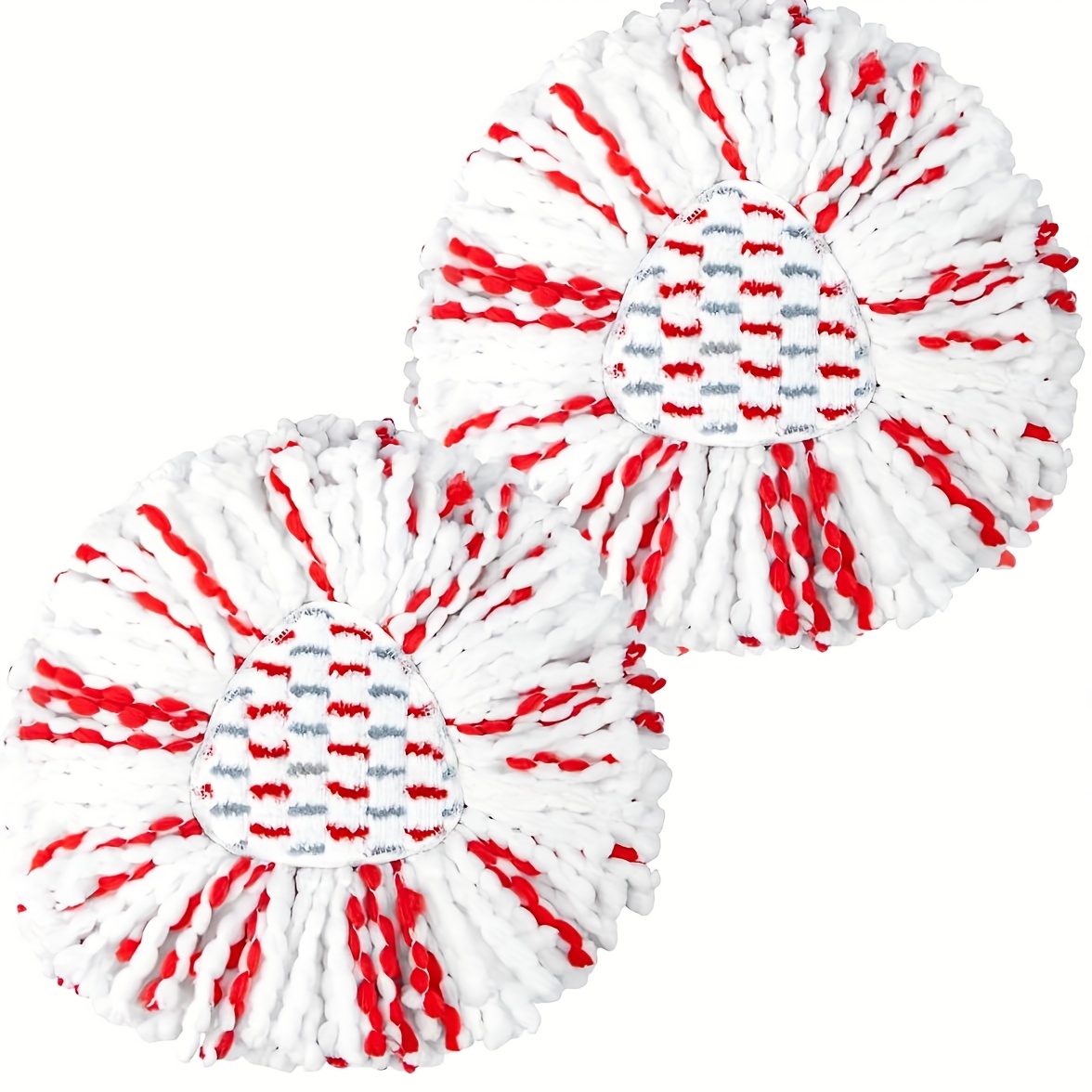 2pcs Spin Mop Heads Replacements Compatible With Easy Wring System, 40% More Cleaning Power Mop Replace Head, Deep Cleaning Mop Refills, Clean With Clean Water, Easy To Replace