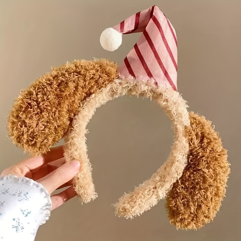 Image of Cute Cartoon Ears Headband, Women's Headband For Face Washing And Photos, Suitable For Halloween, Christmas, And Thanksgiving Hairstyle Decoration Headwear
