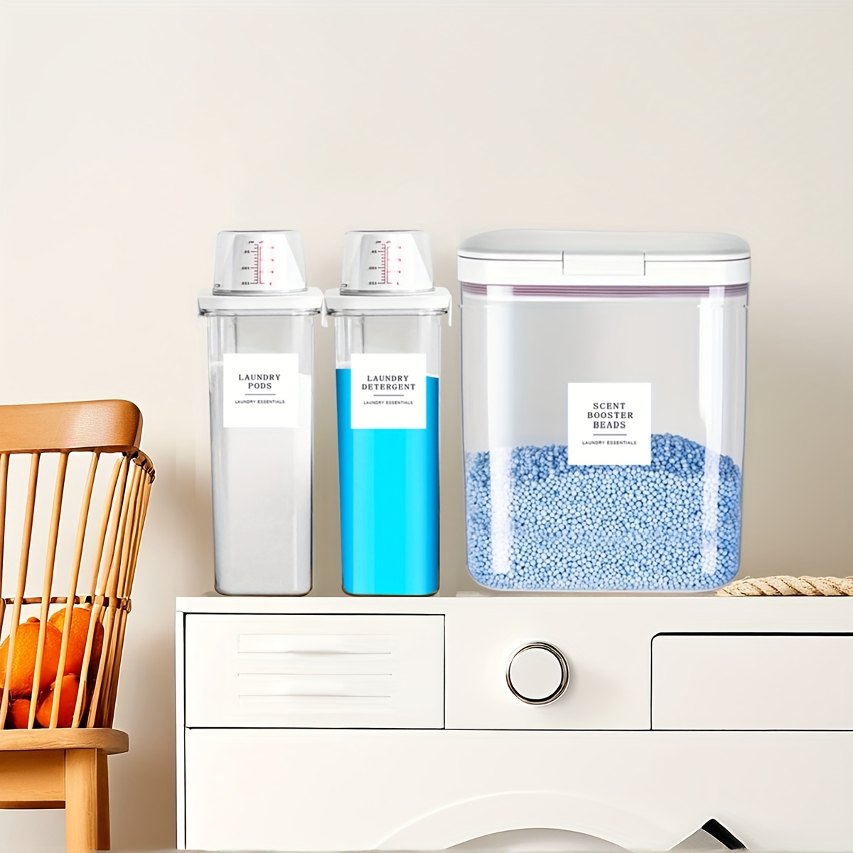 3-Piece Bathroom Container Set for Organising Essentials