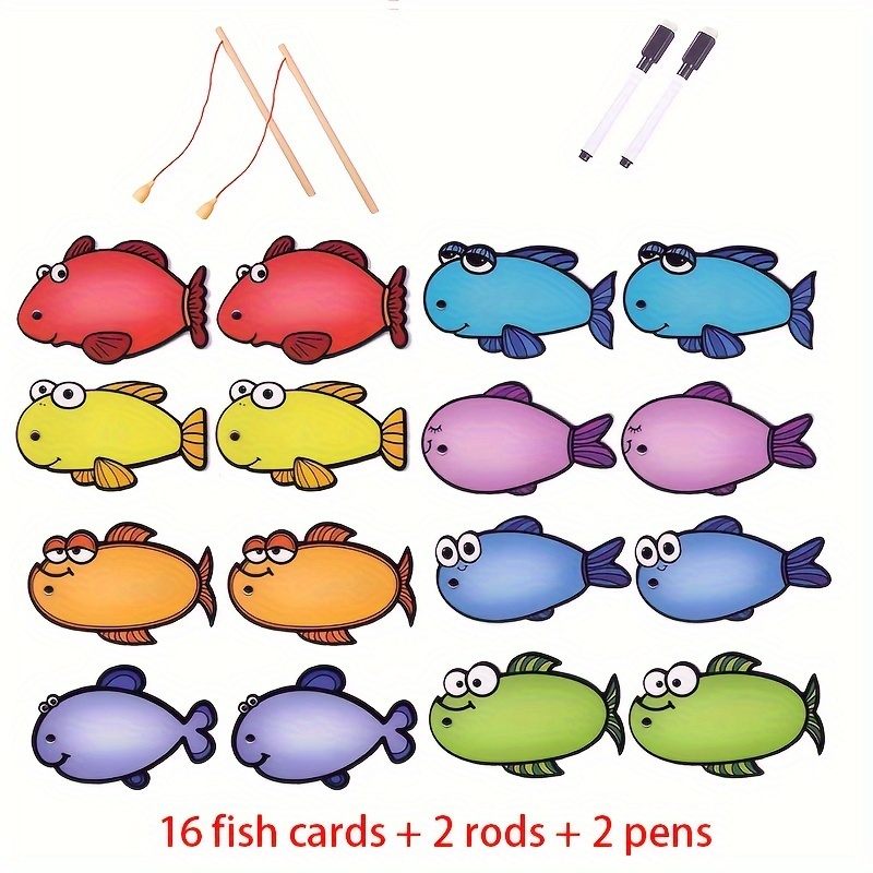 Interactive Educational Game. Magnetic Fishing Toy Children - Temu
