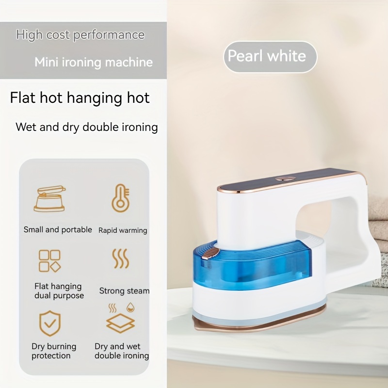 1pc handheld portable steam ironing machine travel mini steam iron fabric clothing shirt electric steam ironing machine travel gifts dorm room essentials details 14