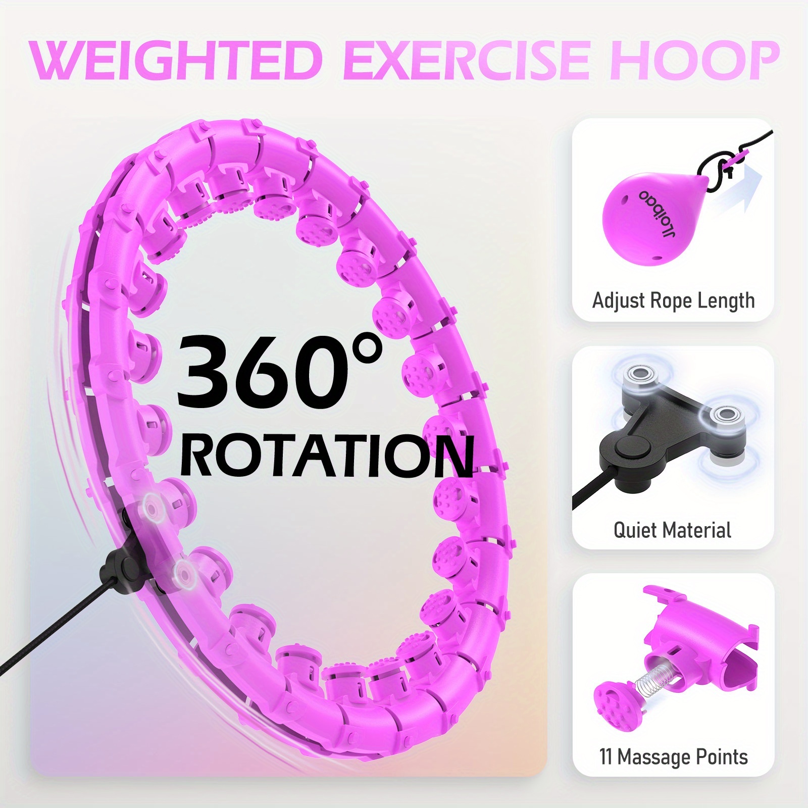 27 Sections Adjustable Weight Ring/Strength Training-Sculpting- Burning in One/Extended Design + Detachable Knot/Home Fitness Essentials
