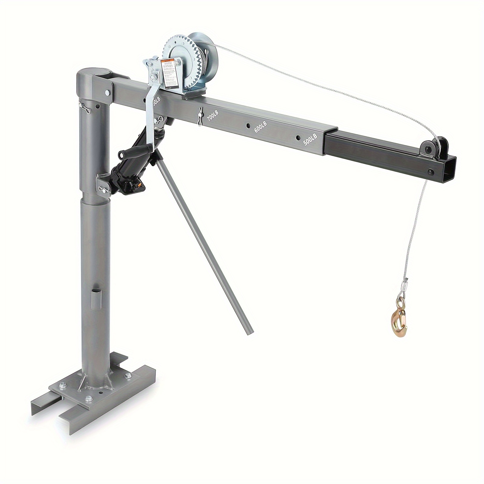 

1000lbs Max Capacity Truck Hoist, Pickup Truck Jib Hoist, 500 Lbs/600 Lbs/700 Lbs/1000 Lbs Pickup For Lifting Goods, Lifting Capacity