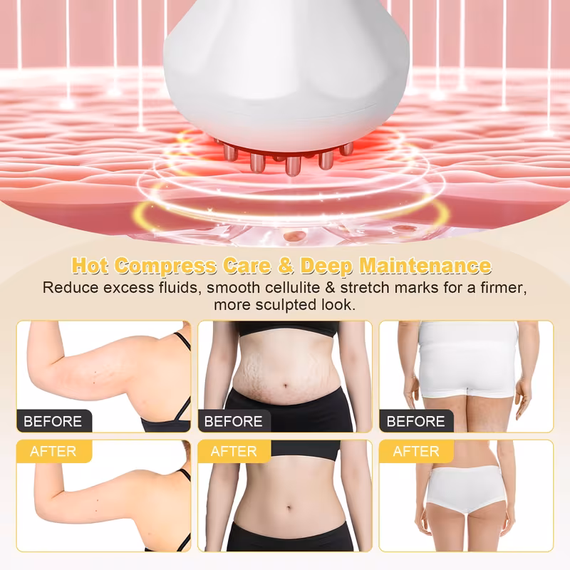 red shaping massager and anti fat massage tool assists in stretch marks and fat it can serve as an instrument for the legs muscles Product details 4