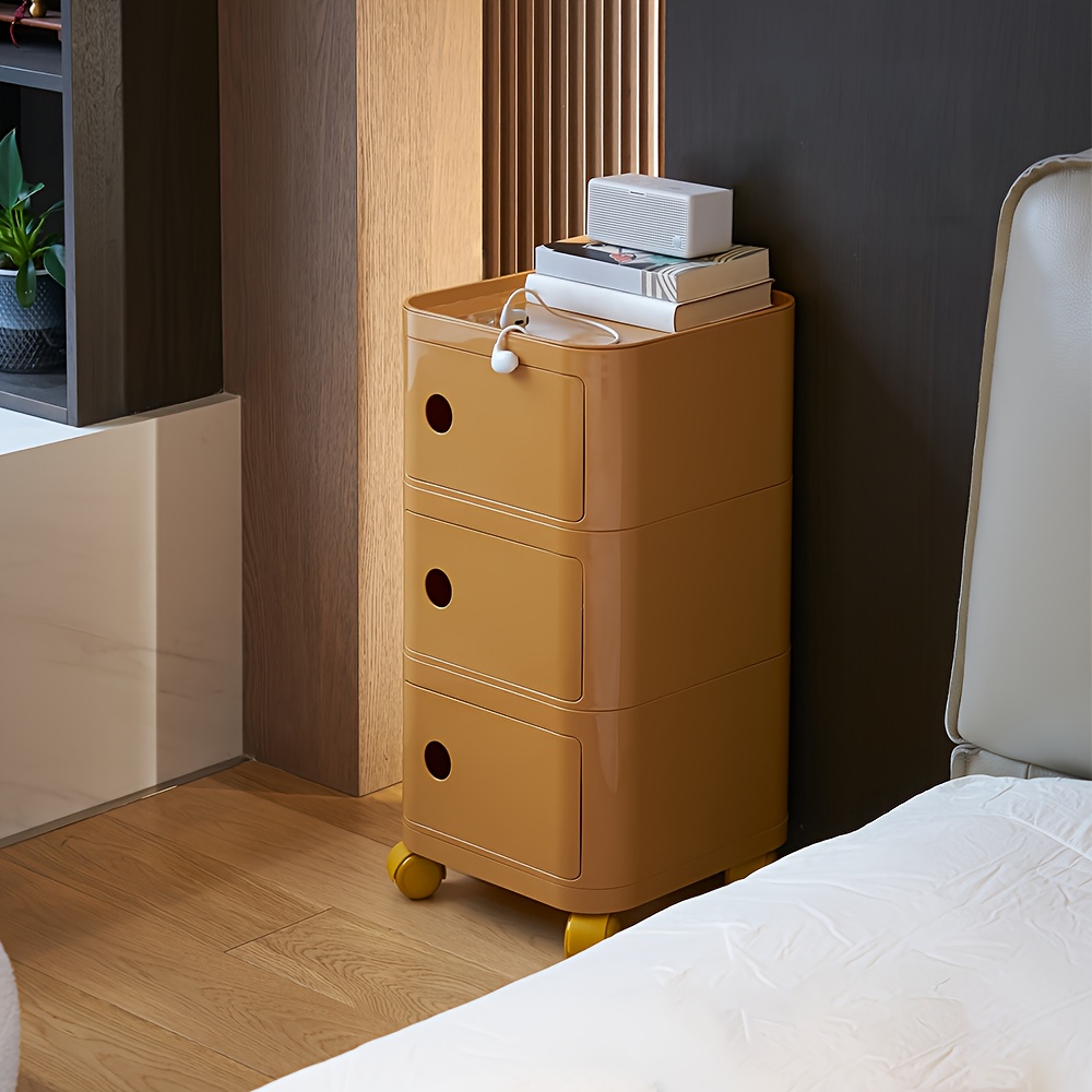 Square ABS Plastic Drawer-Style Multi-Layer Storage Cabinet