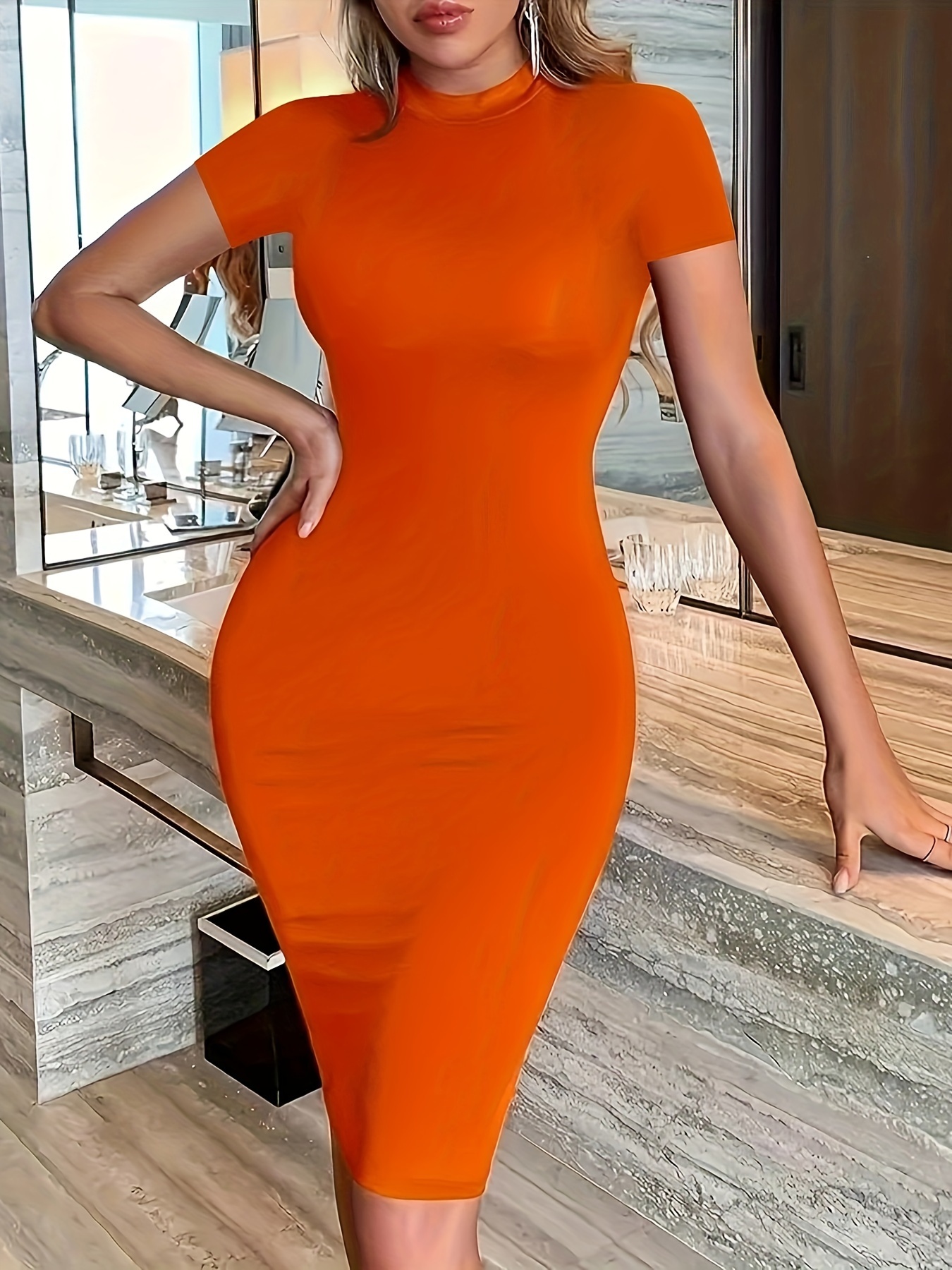 knee length dresses for ladies Anna-Kaci Summer Sleeveless Round Neck Ribbed Side Slit Sexy Bodycon Midi Dresses Large / White main image 1