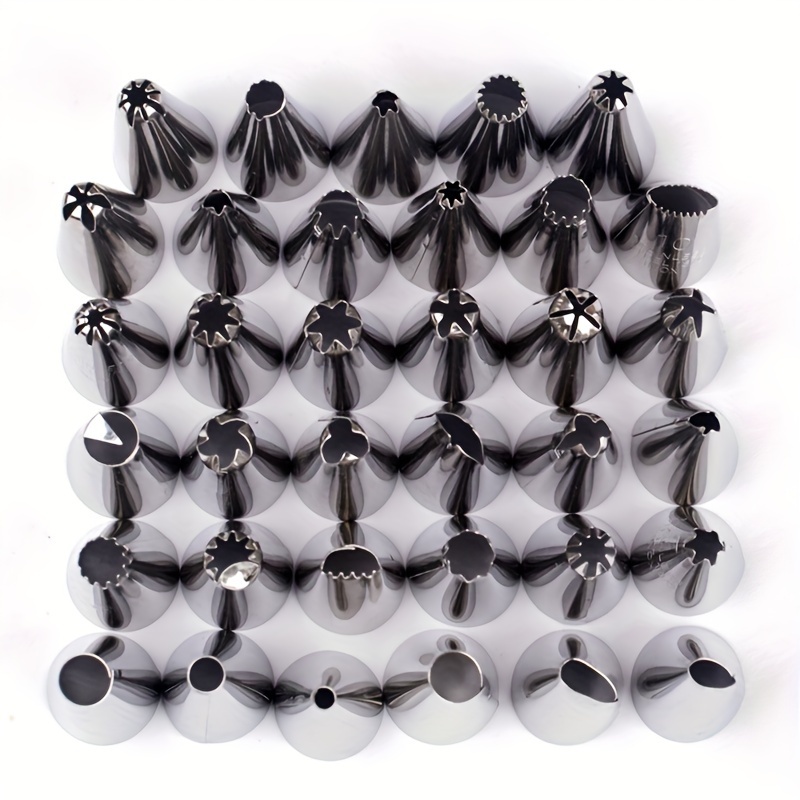TEMU 10pcs Embouts de Pistolet à Douche, Embouts de Décoration de Gâteaux, Buses à Douche, Buses à Glaçage en Acier Inoxydable, Embouts de Pistolet à