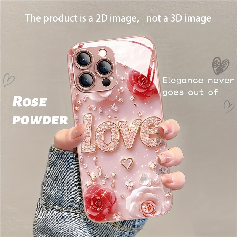 

Red And Lettering, Diamond Pattern Phone For /16plus/16pro/16promax 15/15plus/15pro/15promax/14/14plus/14pro/14promax/13/13pro/13promax/12/12pro/12promax/11/11/11pro Max/x/xs/xr/xs Max/7/8/7 /8