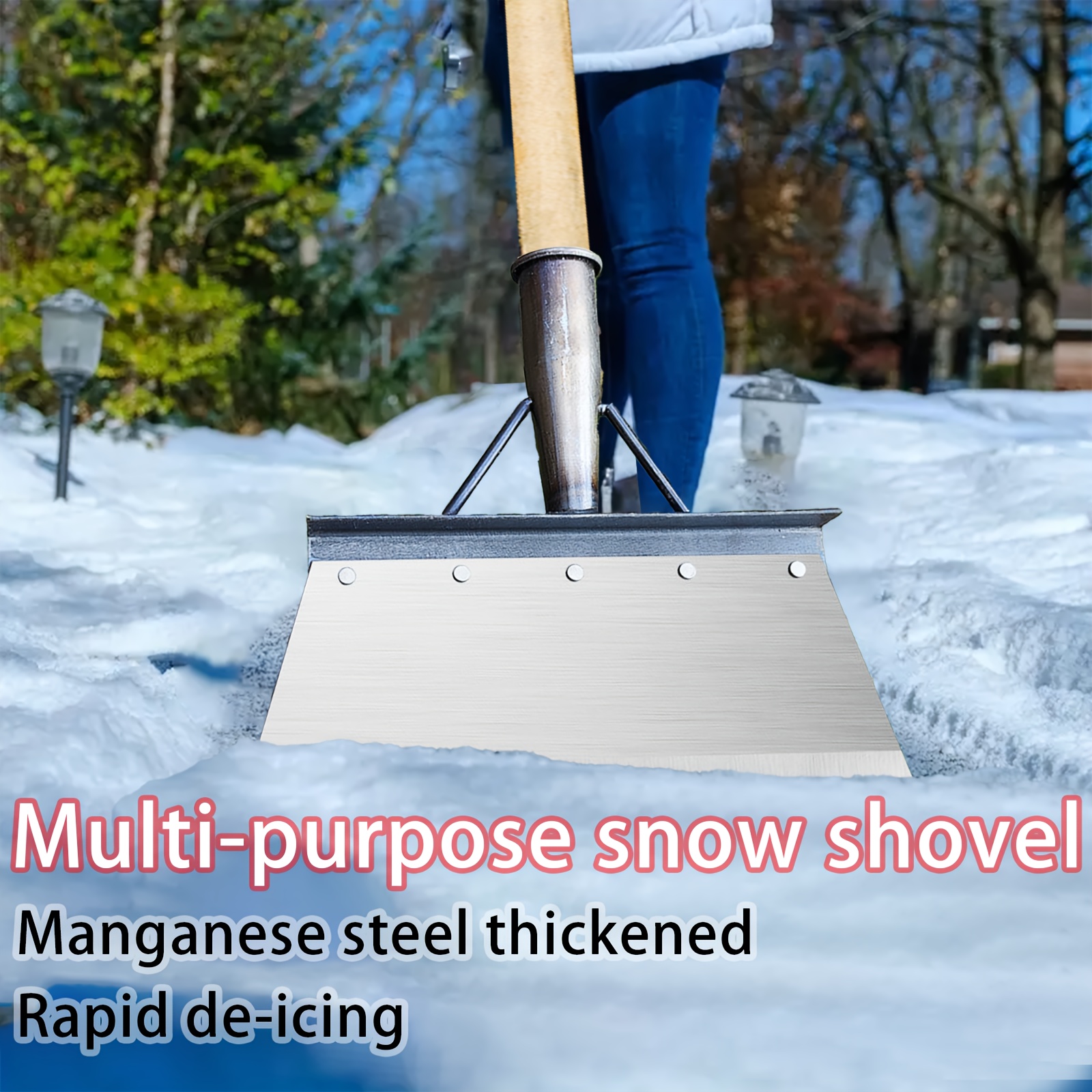 

1pc-/ 8.27inch, Multifunctional Garden Shovel, Snow Shovel, Household Cleaning Shovel, Outdoor Garden Cleaning Shovel, , Stainless Steel, Yard Weeding Tool Shovel