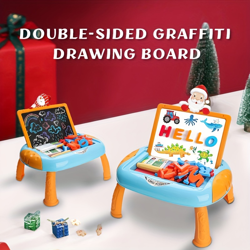 

1pc Kids Drawing , Double Drawing Table, Erasable , Parent- Interactive Educational , For Boys And , ( )