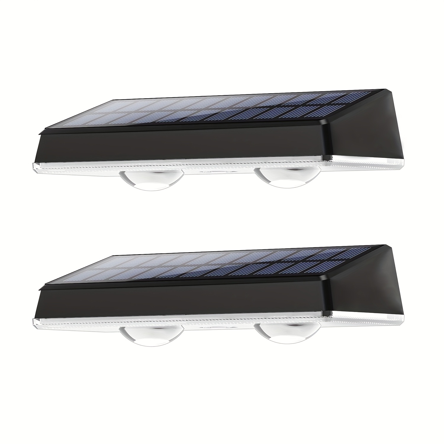 TEMU Outdoor Lights Ip44 Wall/fence Lights With Leds (/cool/-dusk), Solar Panel & Plug-and-play Installation - Plastic Housing For Garden, Patio,