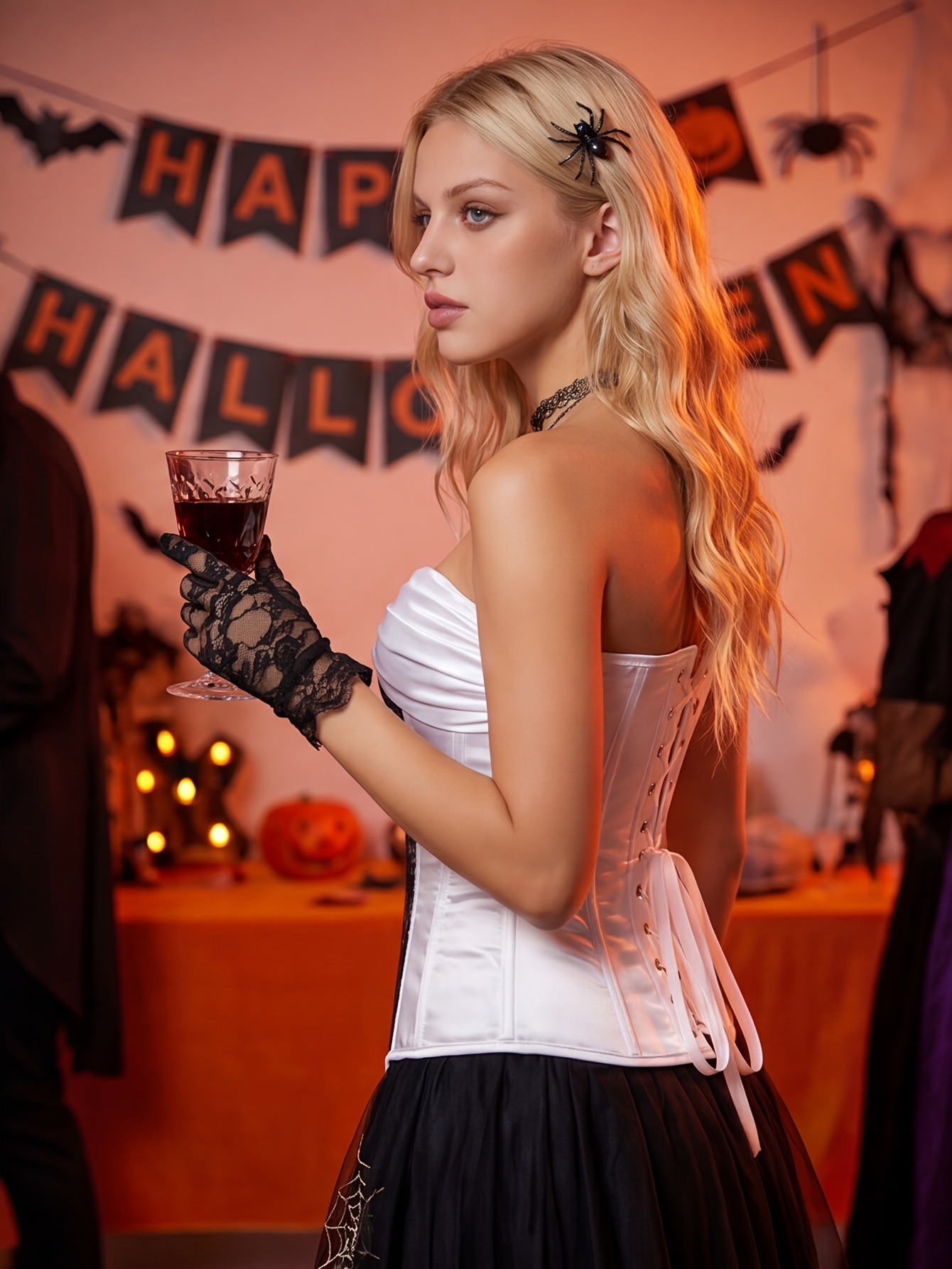 lace splicing ruched tube top elegant cross tie back corset - Temu