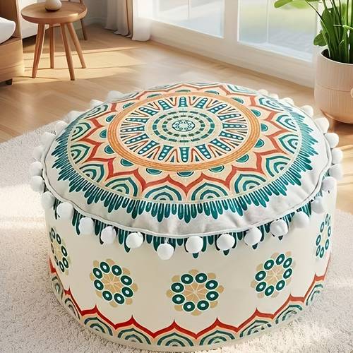 vintage style padded stool chinese style low stool cushion lazy seat cushion removable and washable bean bag foam granule
