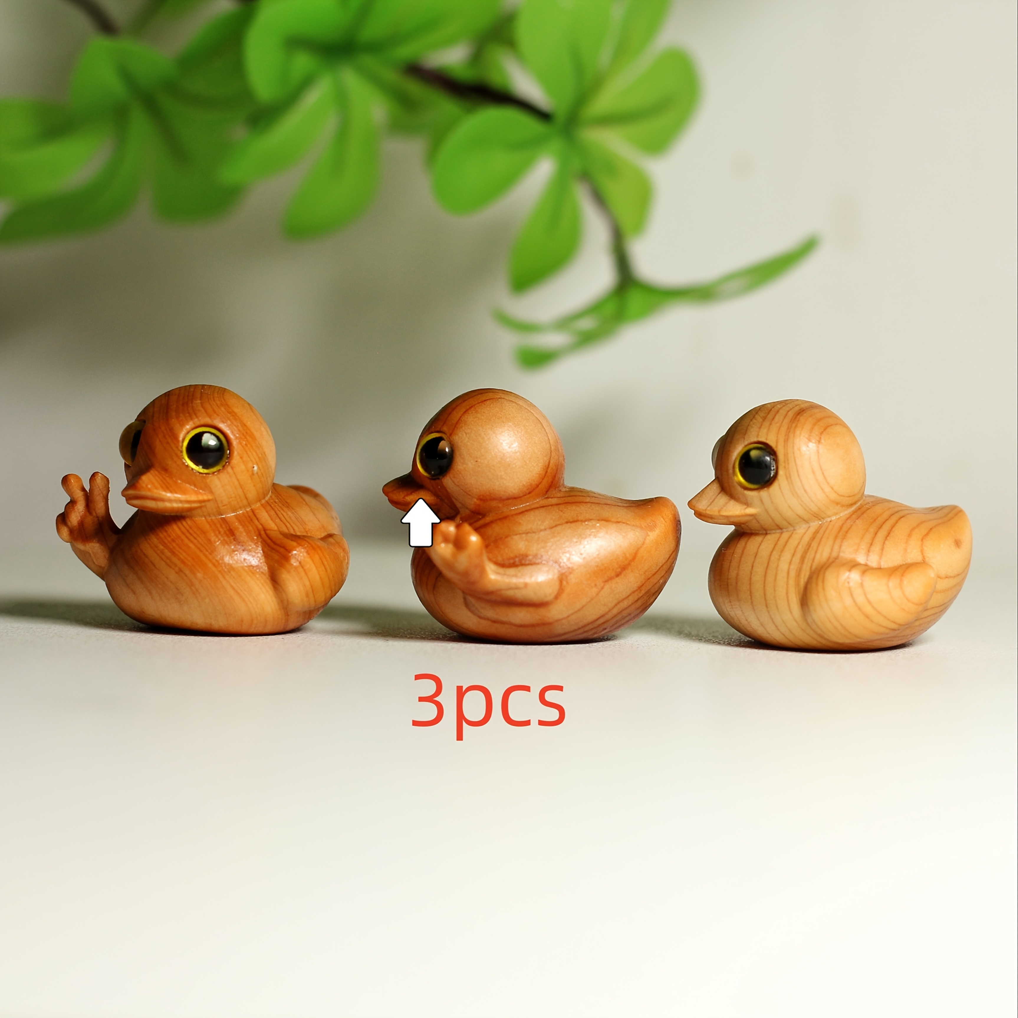 

3pcs Figurines, Cute Animal Ornaments, Christmas Gift Decor, Indoor & Outdoor Home Decor, No Power Required, Assorted Sizes