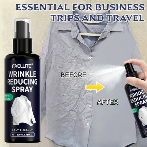 faelute wrinkle removing fabric spray and refreshes garments eliminates static cling smooth anti static suitable for all common fabrics essential for business travel ironing