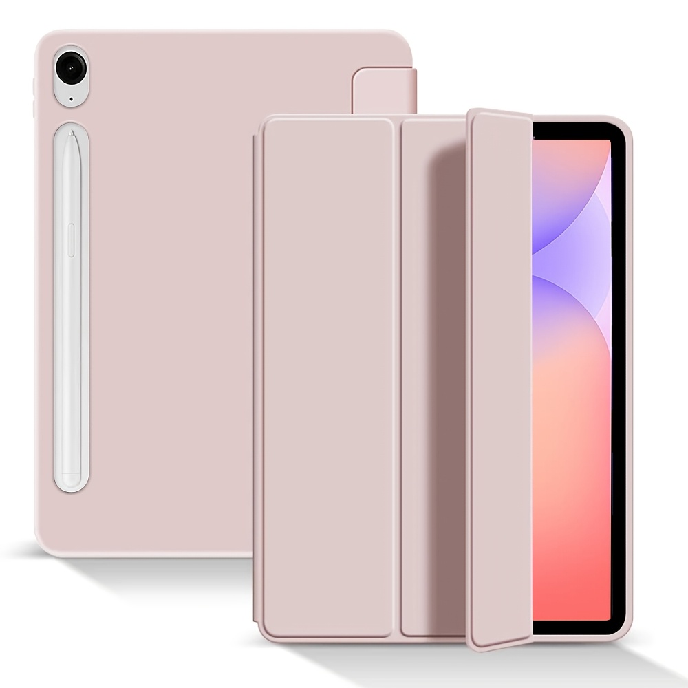 TEMU Flip Tablet Case For Tab S10 Lite 10.9" 2025 Sm- Sm-x406b, Trifold Stand With Pencil Holder And Soft Tpu Back Shell