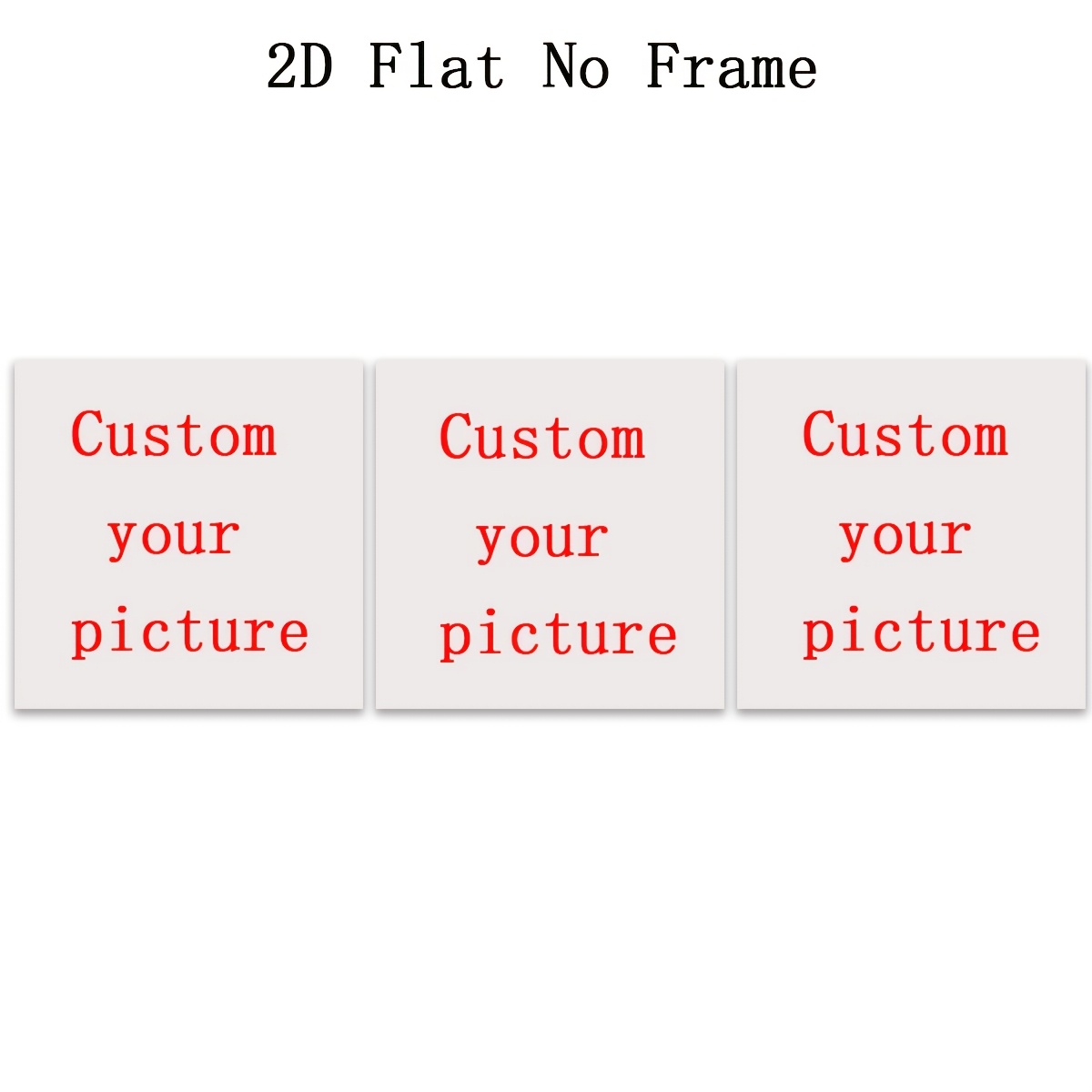 TEMU 2d Flat, 3pcs Set, Custom Poster Printing, Movie Posters, Personalized Posters, Family Photo Posters, Self- Photos, Wedding Posters, Customize