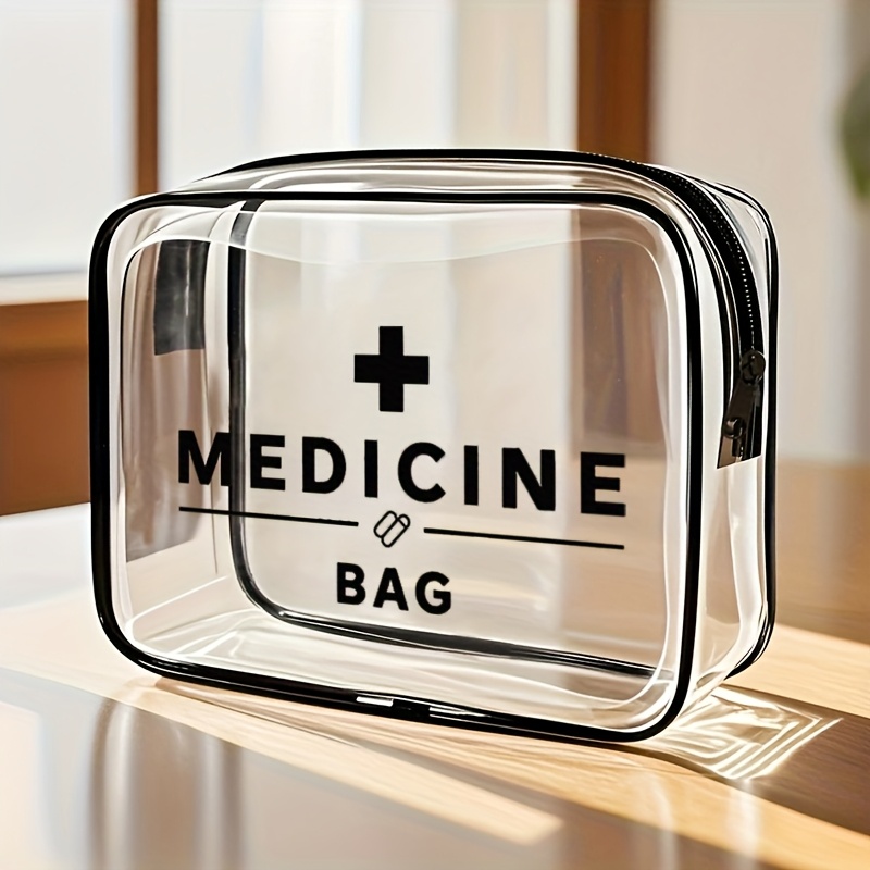 Transparente Make-up-Tasche Mit Rotem Herz – PVC Kosmetiktasche 18x9x9 Cm Für Schule & Reise