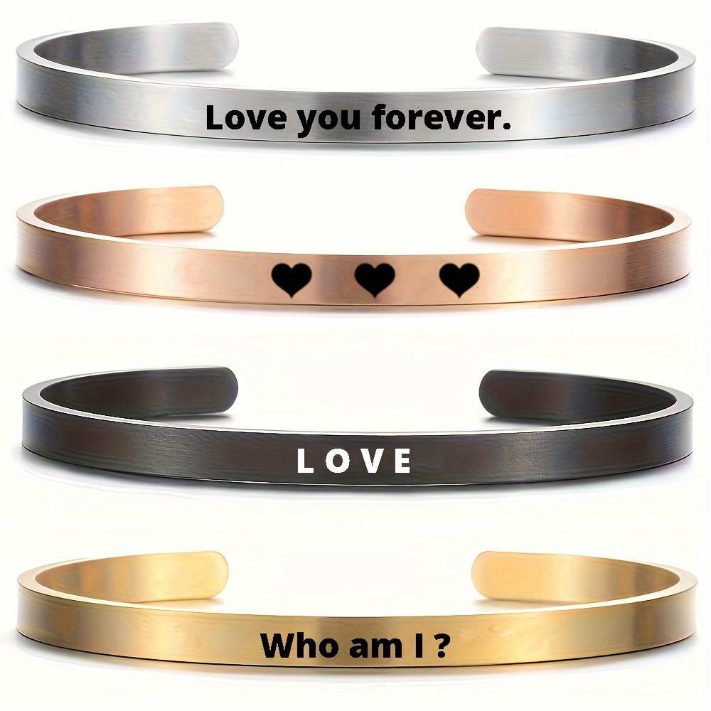 Men's 5mm Custom Coordinates Bracelet Double Sided