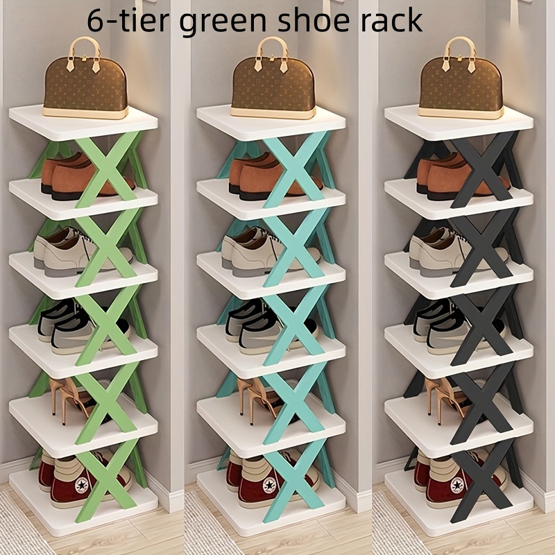 6 stufiges schmales schuhregal kleiner vertikaler