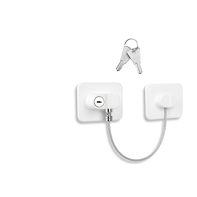 Heavy-Duty No-Drill Safety Lock for Refrigerators and Drawers