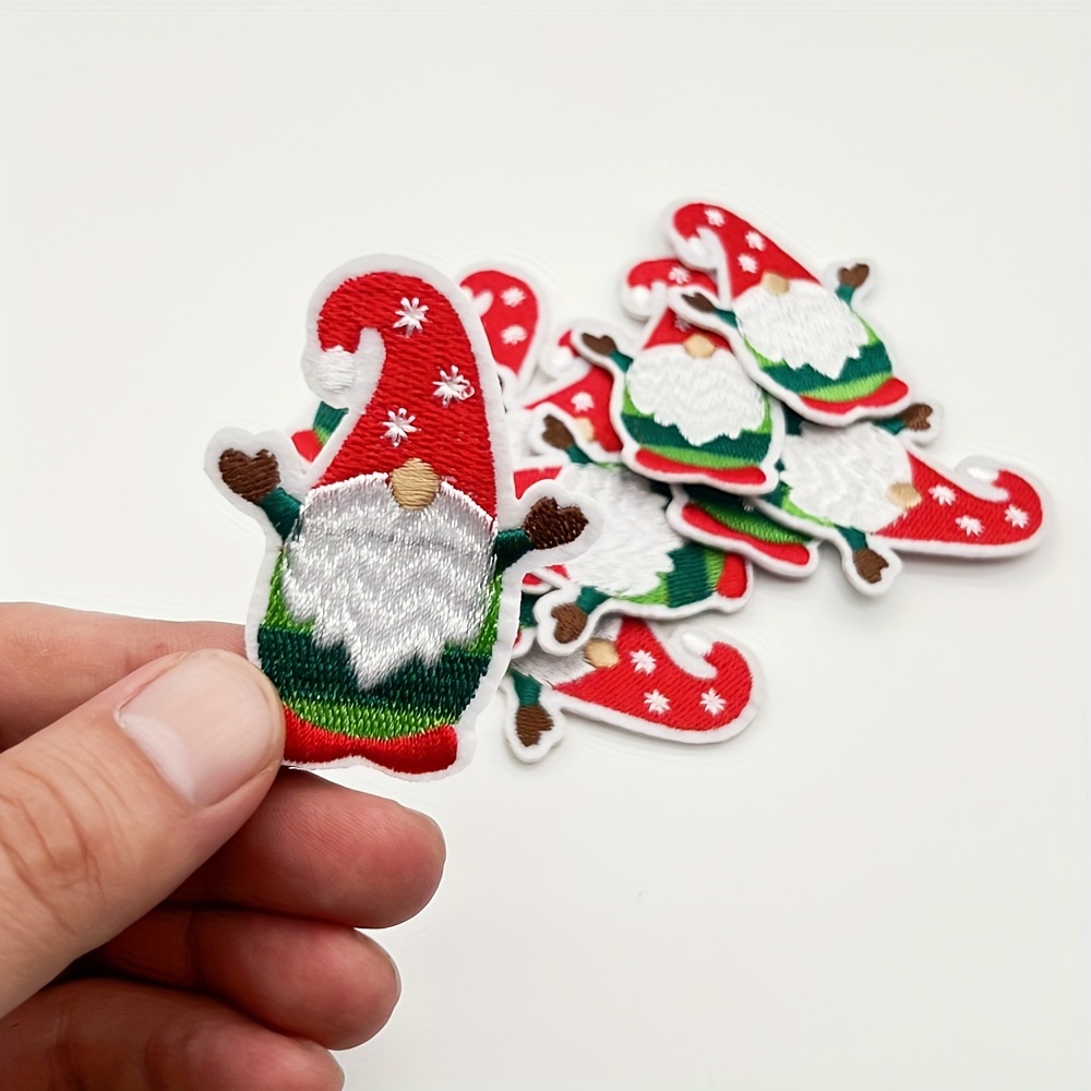 

[customer ] 10pcs/set Santa Claus Design - Christmas Patch Embroidery Hat Accessories Replaceable Hat Patch - Diy Jacket Patch Compact Jacket Patch Diy Hat Patch Christmas Jacket Patch