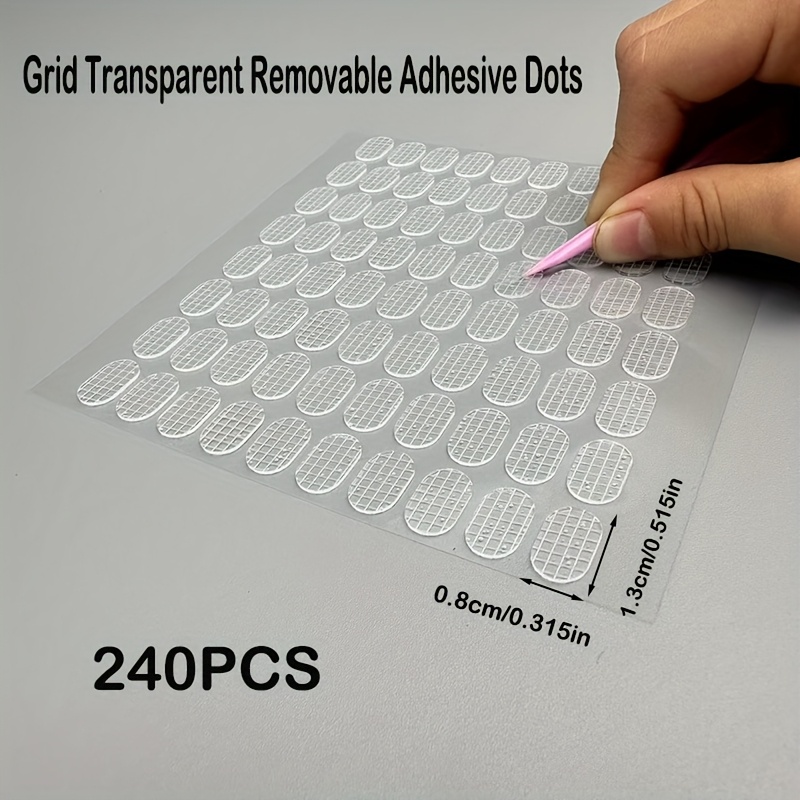 TEMU Transparent Double-sided Adhesive Dots, Removable For Museum Glue Paste Poster Mounting Diy Holiday Party Decorations