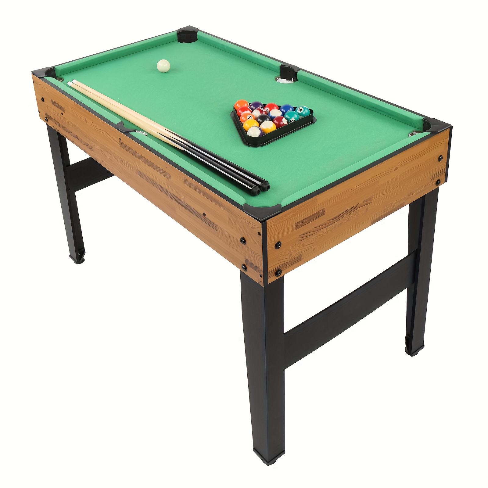 MATLADIN Game Table, for Adults, Multi-Use for Game Room, Game Table Set for Family Game, with Hockey, for Foosball, Pool, Ping Pong, 4ft, 10-in-1/6-in-1