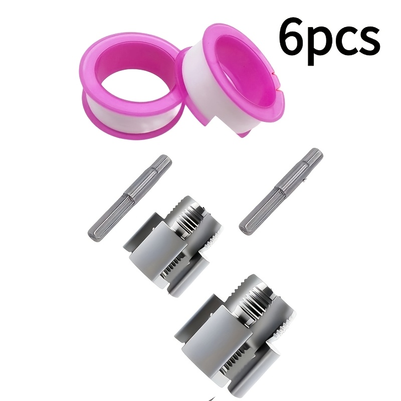 Image of 6pcs Stainless Steel Pipe Cutter Set, 1/2" 3/4" 1" Internal/external Thread Cutting Tool, Pvc Pipe Cutter For , Pipe Cutter Set|dualfunction Tool|durable Construction, Pipe Cutter