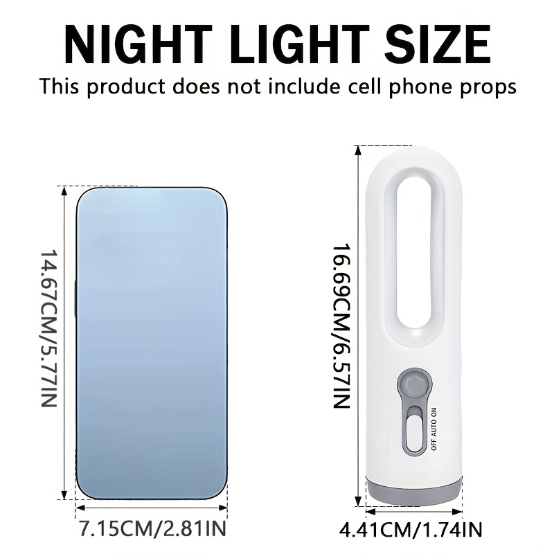 1pc     sensor night light usb rechargeable portable led flashlight with motion   yellow light for camping emergency reading hiking home use camping light rechargeable emergency lighting minimalist lamp lightweight construction   light book lovers reading lamp cozy lighting rechargeable lamp   lamp   Product details 4