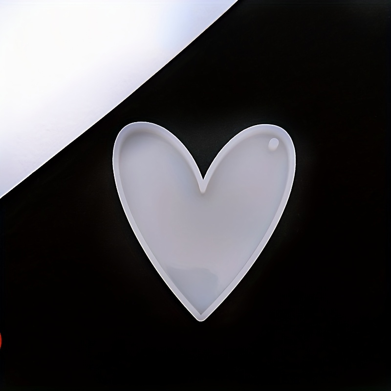 -shaped Epoxy Resin Mold, Deep V Heart Resin Silicone Mold, Peach Heart Pendant Epoxy Resin Mold