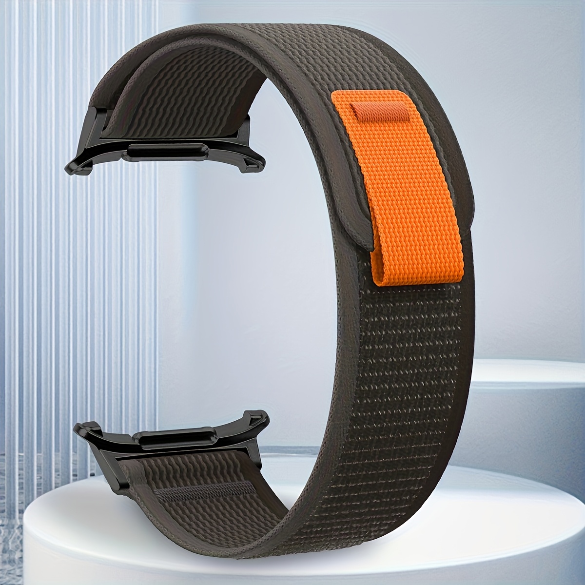 TEMU Correa de nailon única para Galaxy Watch Ultra de 47 mm, correa elástica ajustable y transpirable de repuesto para reloj Galaxy Watch Ultra para