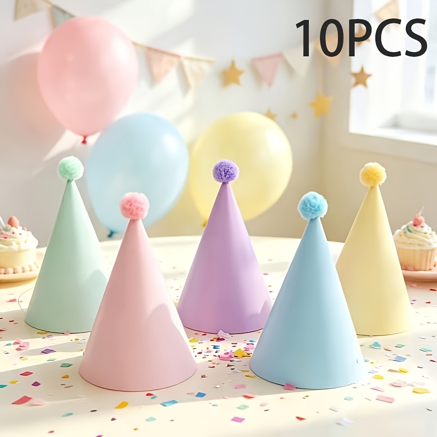 TEMU Gadget per cabina fotografica, da festa a color macaron con pompon, adatti per Natale, Halloween, matrimonio, festa di compleanno, stagione di
