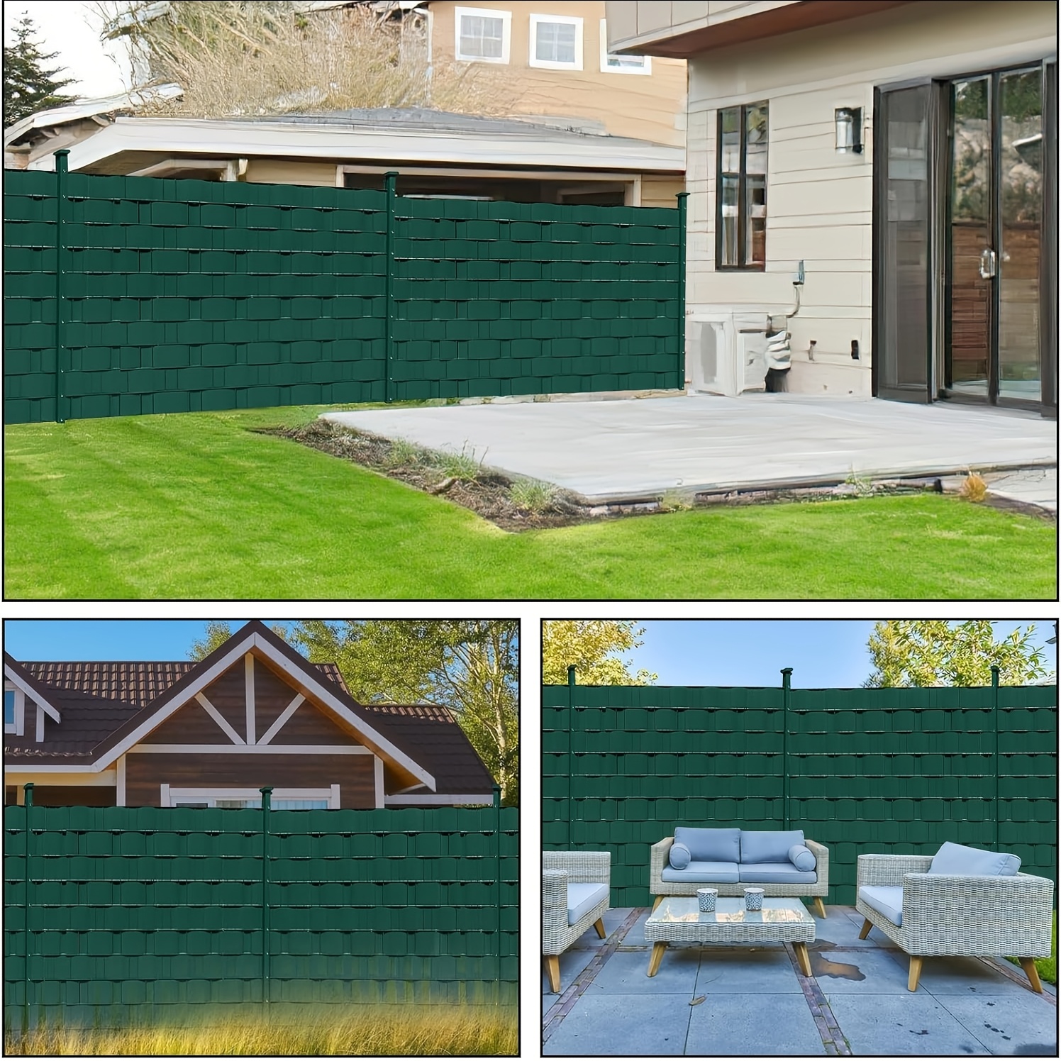 Pvc Privacy Screen Strips 70m X 19cm, Privacy Film For Double Rod Mat Fence, Includes 40 Mounting Clips, Wind Protection, Sun Protection, Privacy Screen, Garden Fence, Green