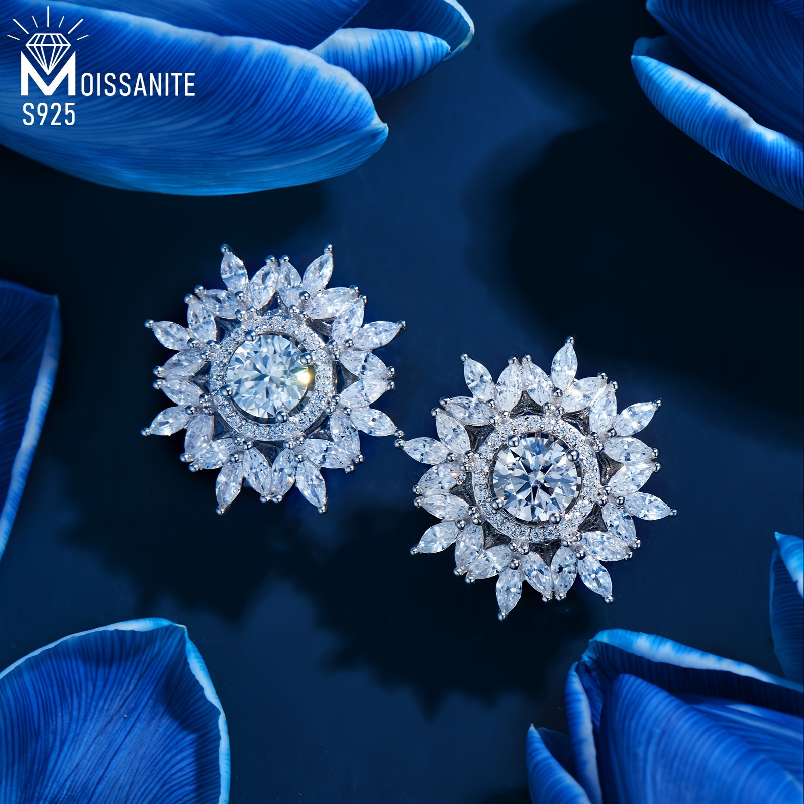 

2pcs 925 Moissanite Decor