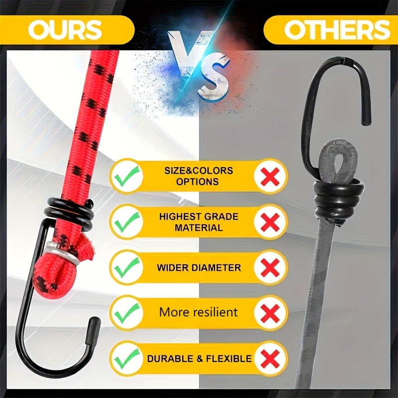 Heavy-Duty Elastic Luggage Strap with Double Hooks - Secure Fastening for Suitcases, Motorcycles, Cars, Trucks, Bikes - Multi-Purpose Cargo Strap for Travel, Moving, Warehouse - Durable & Easy to Use, Luggage Straps for Travel, Vehicle Cargo Holder, Versatile Cargo Strap, Sturdy Hook Design, Moving Essentials, Reinforced Construction, Moving Supplies