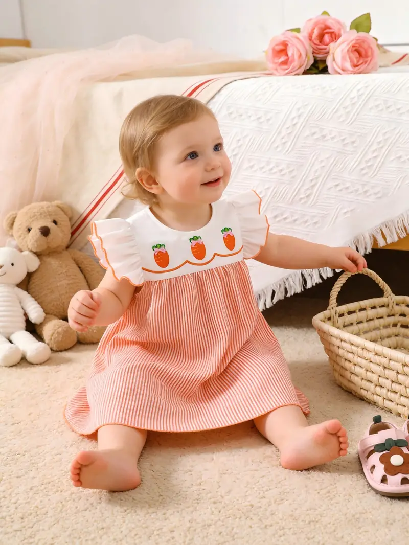 easter baby piece suit cute striped dress cute - Temu Oman easter baby piece suit cute striped dress cute - Temu Oman