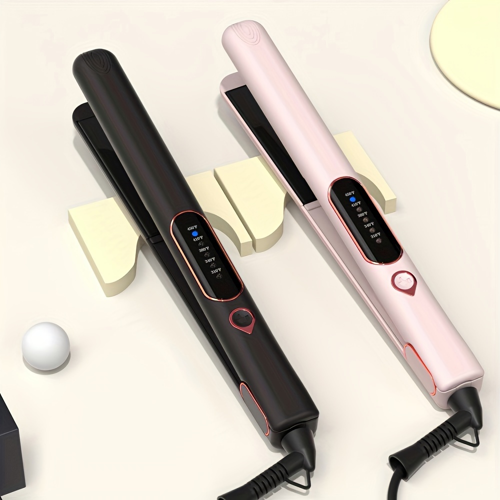 Mini Hair Straightener Electric 2 In 1 Hair Straightener Temu Canada