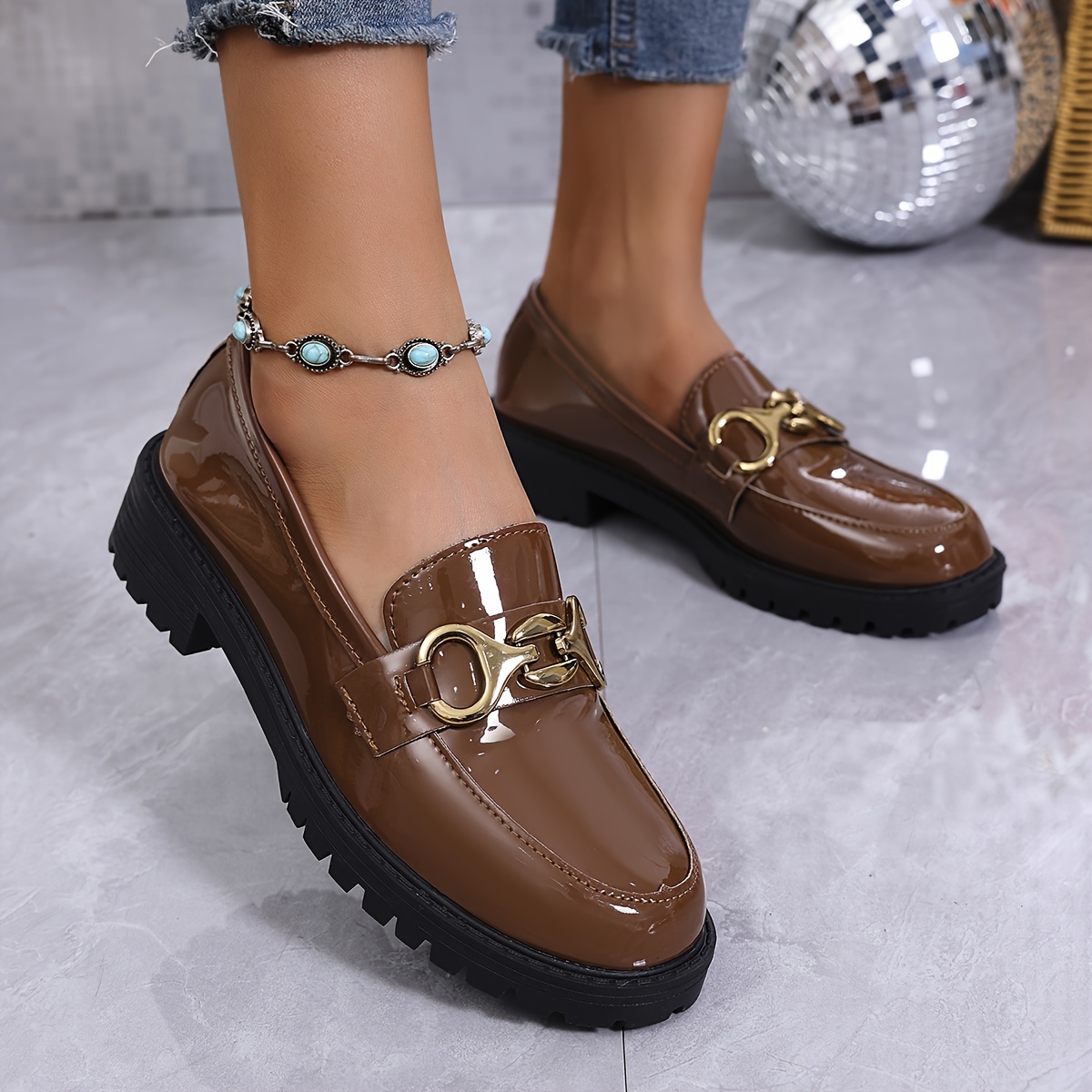 mocasines moda mujer sintéticos goma Temu El Salvador