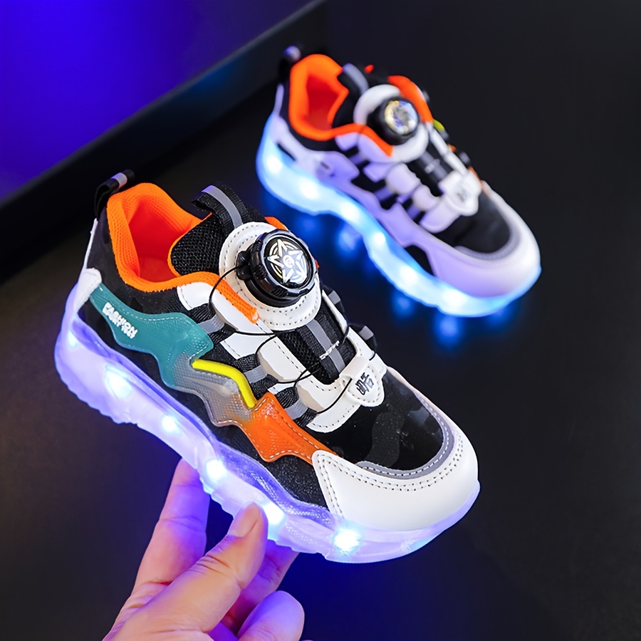 chaussures led basket qui clignote pour garcon